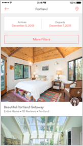 mobile screenshot of an airbnb stay review