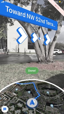 Google Maps AR mode