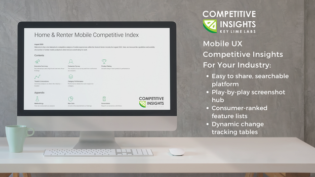 The 1st Enterprise Platform for Mobile UX Competitive Insights